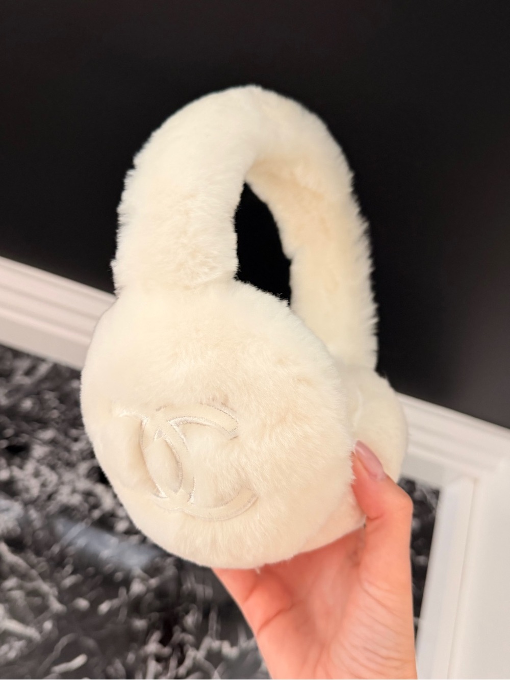 White earmuffs